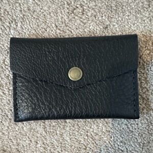 Portland Leather Black Card Holder Wallet. NWOT.
